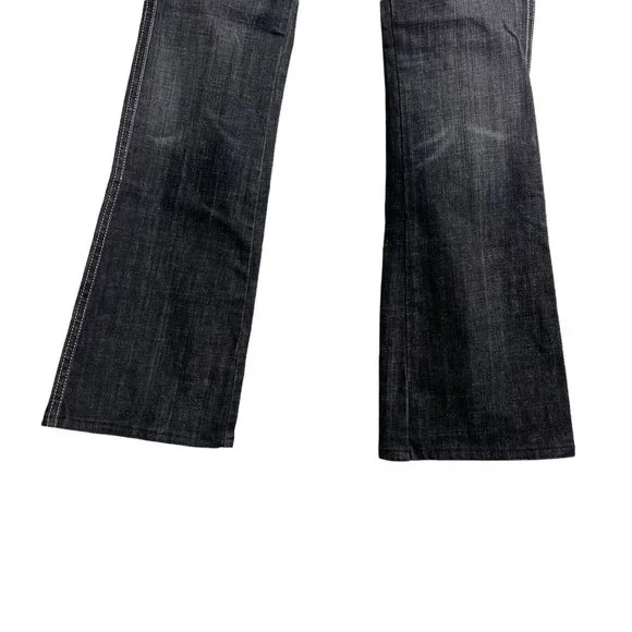 7 For All Mankind "A" Pocket Low Rise Flare Jeans Women's Size 27 U130133U-133U - Picture 3 of 12